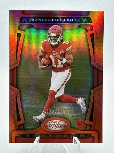 2025 Panini Certified #155 Jalen Royals Mirror Orange Rookie #/150