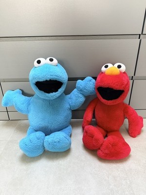 60 cm Krümelmonster + Elmo Plüschfigur Sesamstraße Stofftier Sambro 2020 