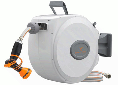 Giraffe Tools 5/8'' x 60ft Retractable Garden Hose Reel Swivel