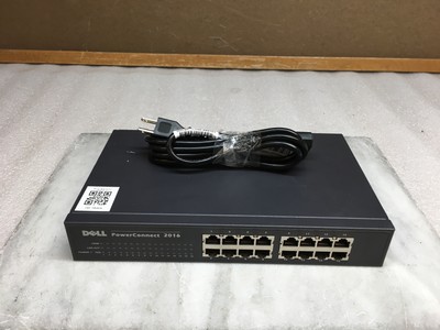 Dell PowerConnect 2016 16-Port Unmanaged Switch with PWR Cable incl.