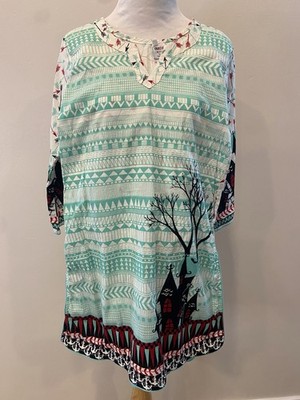 Girls Cotton Kurta Unique Print Size 10-12 Years Old