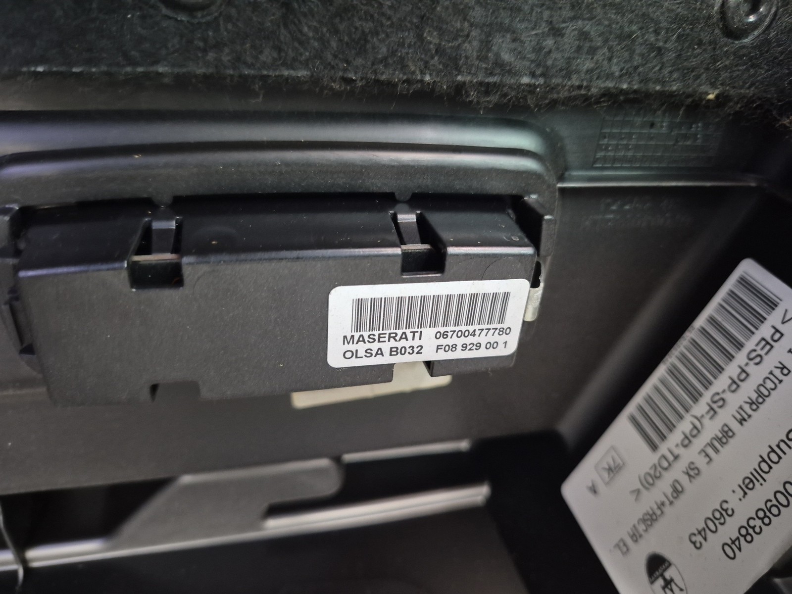 Maserati Levante 2017-2020 Rear Left Side trim panel