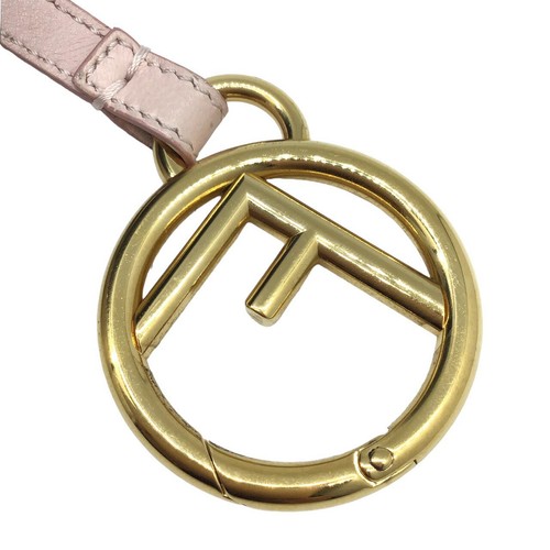 FENDI Bag Charm Key Holder Strap Pink Green Authentic - Picture 5 of 5