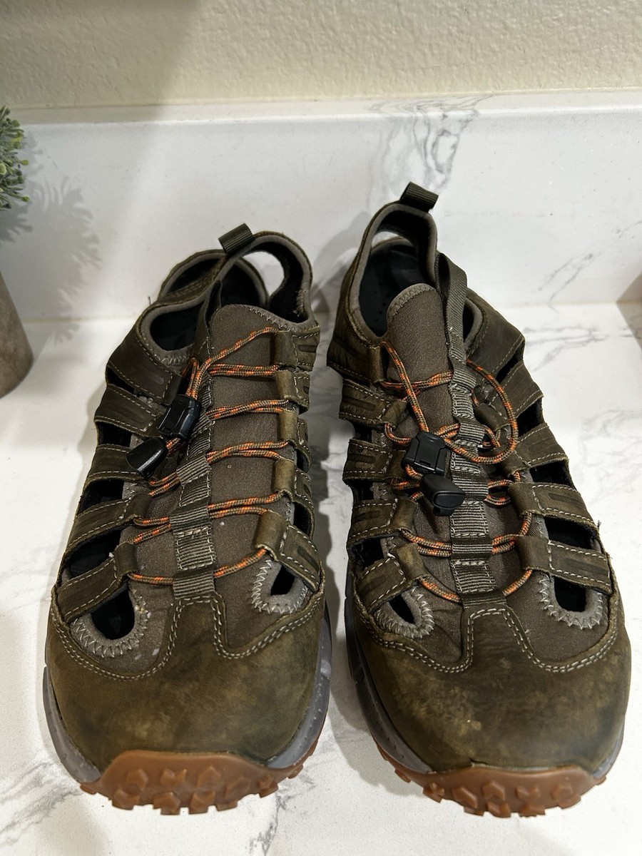 Merrell Fisherman Sandals Men's Size 11 Telluride olive green Leather