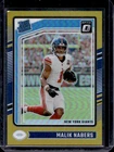 2024 Donruss Optic Malik Nabers Gold Rated Rookie #/10 Giants
