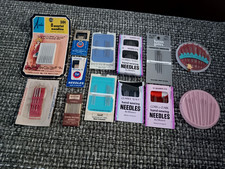 Vintage Modern Hand  Machine Sewing Needles Various Sizes Lot of 13 Packs
