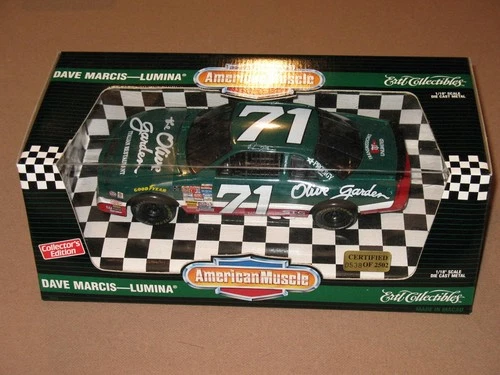 American Muscle 1/18 Diecast Dave Marcis Lumina Olive Garden Collectors Edition