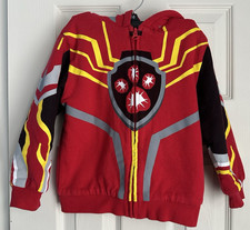 Paw Patrol Mighty Movie Marshall Fleece Lined Hooded Zip Up Sweatshirt 4T Ears