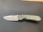 REMETTE Rhino MC25A 14C28N Stonewashed Blade Green Micarta EDC Folding Knife — photo 4