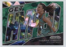 2022 Panini Prizm WNBA Get Hyped Green Ice Prizm Sabrina Ionescu #12 00zd
