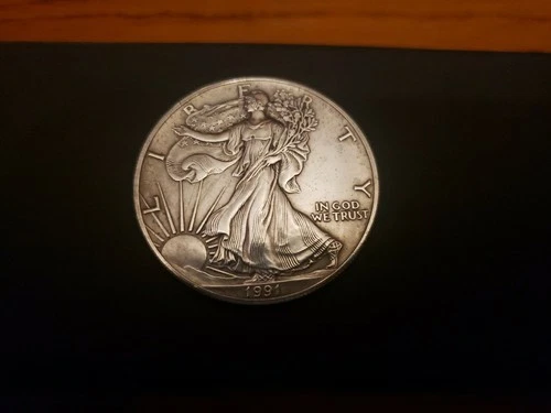 1991 American Silver Eagle 1oz Fine Silver