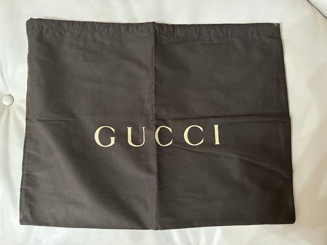 GUCCI Chain Bag Women's Tote Leather Silver Tone Authentic Good Condition thumbnail 11