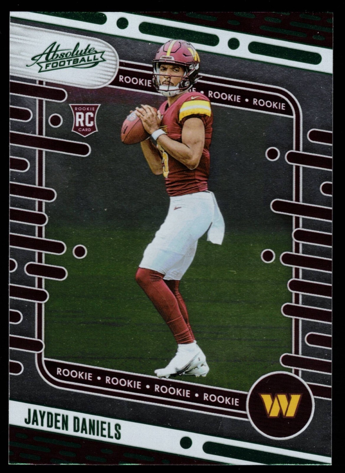 Jayden Daniels - 2024 Panini Absolute Green #102 Rookie Card (RC) FREE SHIPPING!