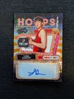 2025-26 Topps NBA Hoops Yang Hansen Rookies First Signs Light Burst Orange/25 RC