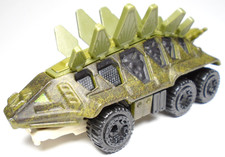 2022 HOT WHEELS HW JURASSIC WORLD JW2 STEGOSAURUS GREEN 3 3/8" CHARACTER CAR