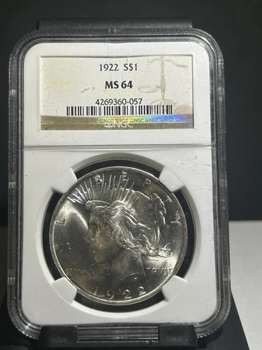 1922 Peace Dollar NGC MS64!