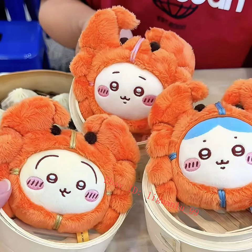 Chiikawa Cangrejo Peludo Serie Cangrejo Hachiwarem Usagi 10Cm Muñeco de Peluche Llavero de Peluche