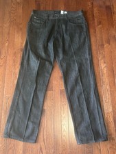 VTG Y2K Rocawear Baggy Wide Leg Jeans Men 38x34 Black Hip Hop Grunge Embroidered
