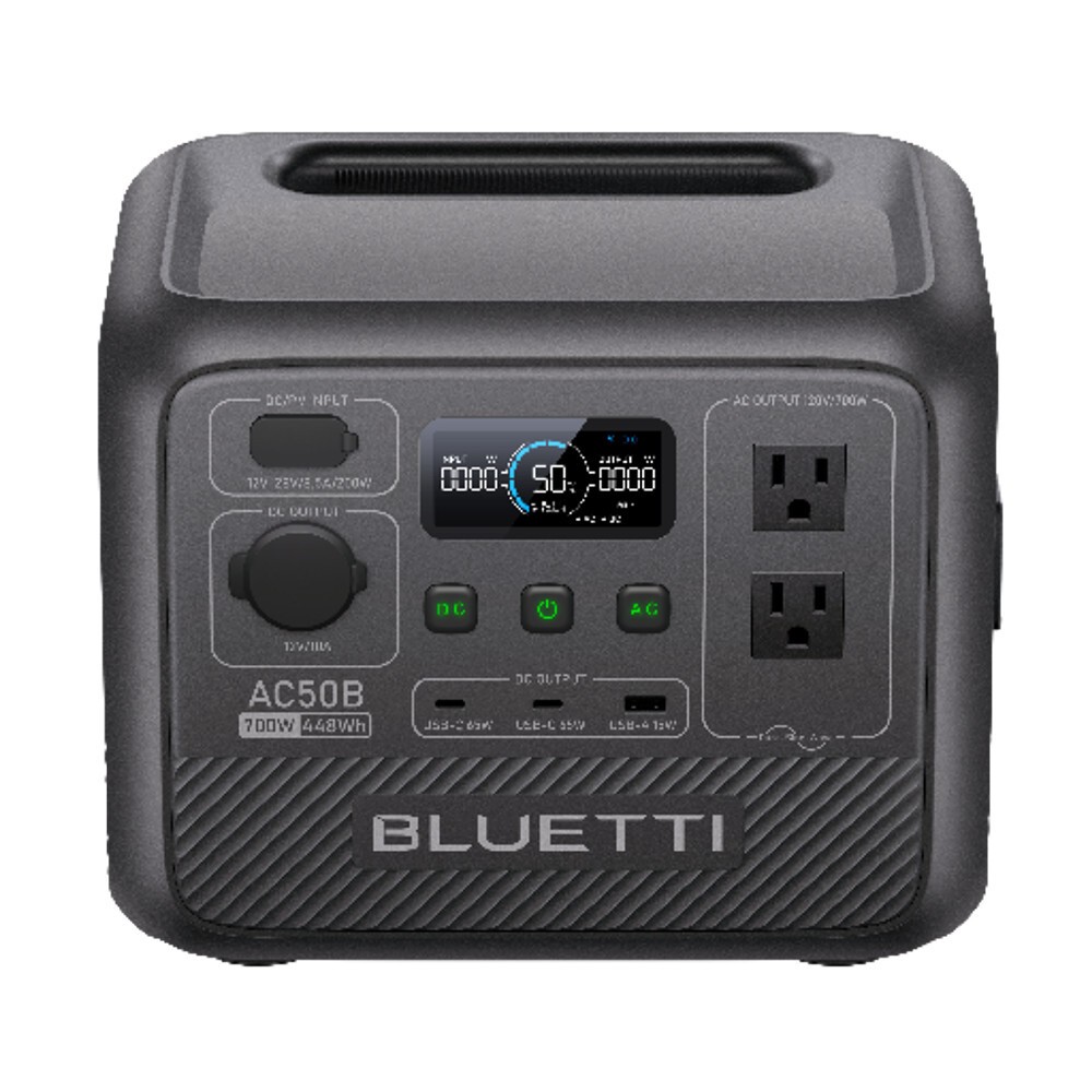 BLUETTI AC50B 700W 448Wh Portable Power Station LFP for Road Trip/Fishing