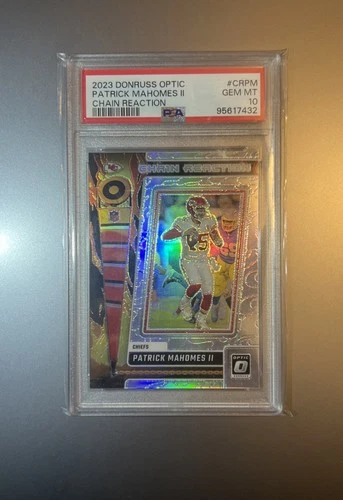 2023 Panini Donruss Optic Chain Reaction Patrick Mahomes II #CR-PM PSA 10 Chiefs