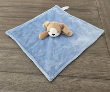 Puppy Dog Lovey for Baby Security Blanket Blue Brown Plush Carters