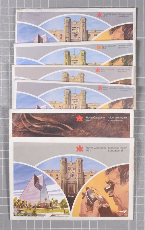 1981-86 Canada Uncirculated Mint Sets - 6 Sets Total 