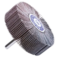 Forney 60183 Aluminum Oxide Shank Mount 120-Grit Flap Wheel 3 Dia. x 1 H in.