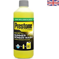Super Concentrated Summer Screenwash - 5L When Mixed, Streak Free Cleaning 1.80 per litre