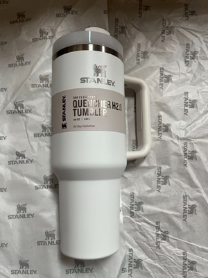 #ad #ad Stanley Quencher H2.0 40oz Tumbler with Lid and Straw Color White $36.99