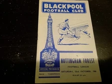 Blackpool v Nottingham Forest, Season 1960/61, Division One