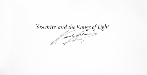 SIGNED in the Book Ansel Adams Yosemite and The Range of Light HC DJ 4th Print - Picture 2 of 7