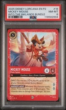 2025 DISNEY LORCANA EN P2-PROMO 18 MICKEY MOUSE PIRATE CAPTAIN PSA 8