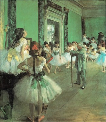 Degas - Tanzkurs - 1873 A1-A4 Poster Tier Haustier Portrait aristokratischer Herr
