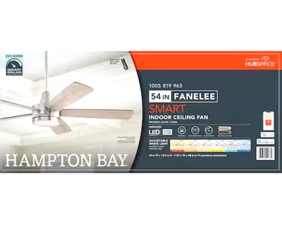 HAMPTON BAY Fanelee 54" Integrated LED Brushed Nickel Ceiling Fan Replacement Parts