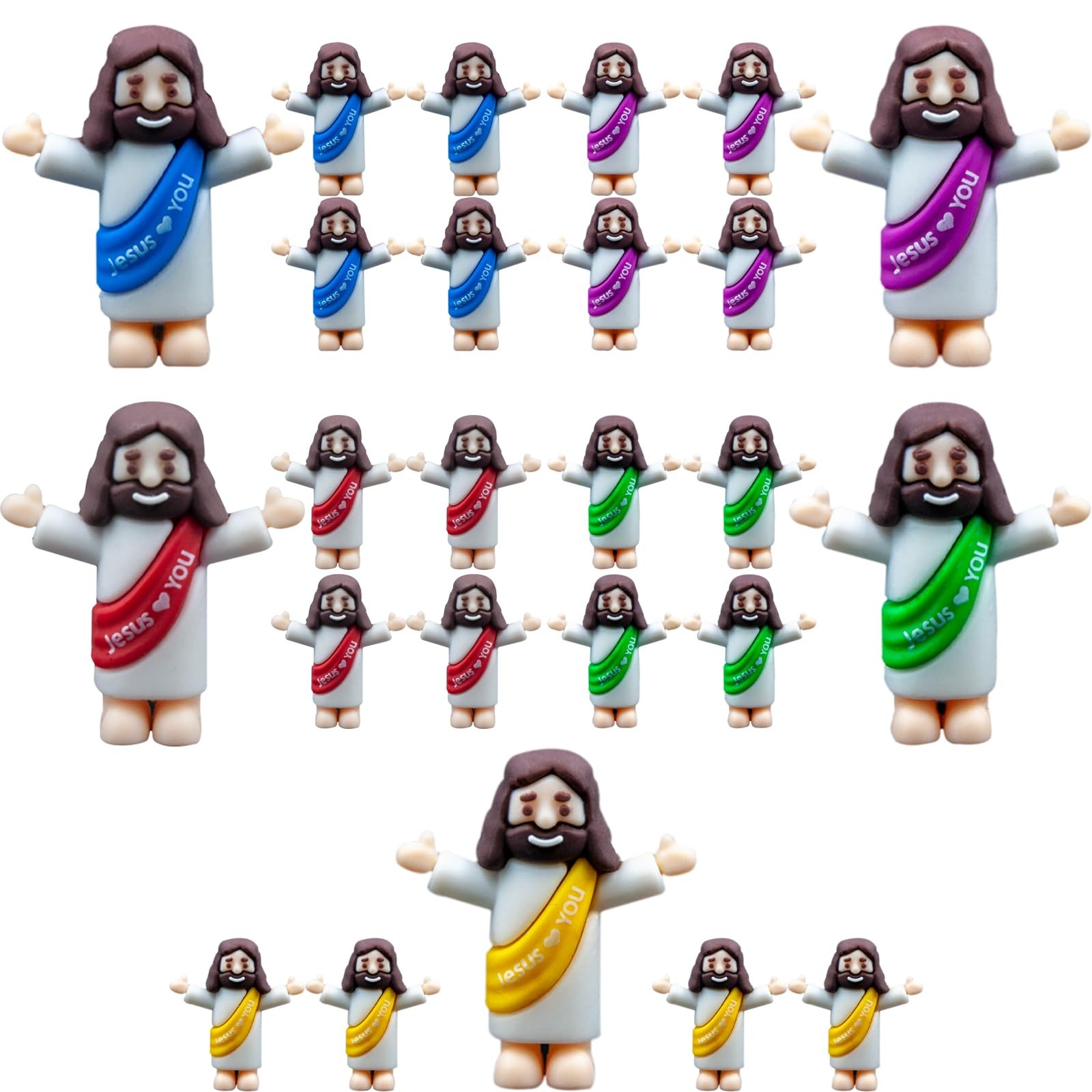 Little Jesus Figurines Mini Jesus Figures Pocket Jesus Religious Gifts for Easte