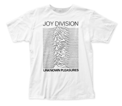 White Joy Division Unknown Pleasures T-Shirt