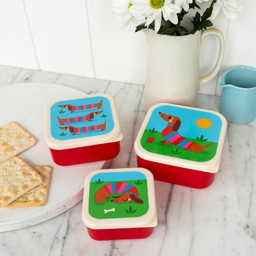 Snackdosen 3er Set Rex London Snack Obst Behälter Dosen Boxen Snackbox Apfel Fee - Picture 29 of 65