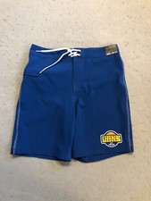 Vans Boardshorts Boy's 26/12 New The Daily Solid Swimwear Blue Trunks 16.5"