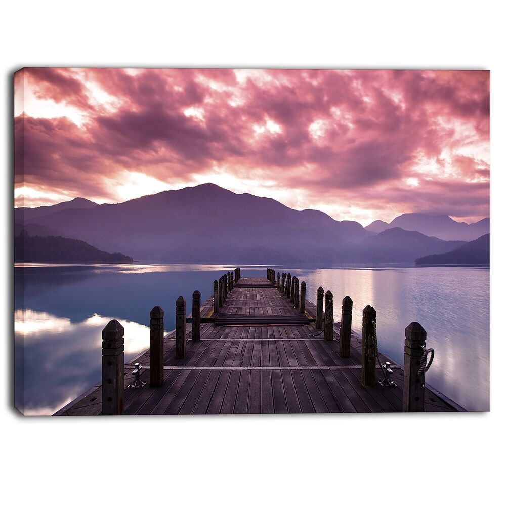 Designart - Beautiful Spring Sea at Morning Photo Canvas Art  Mini