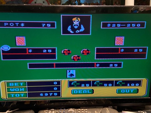 Bee TV Casino Plug 'N Play 5 juegos de casino *usados en caja rota/gráficos antiguos c2 - Imagen 7 de 11