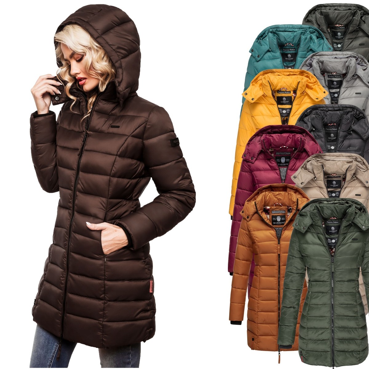 Abendsternchen Marikoo Stepp Wintermantel Marikoo Damen Winter