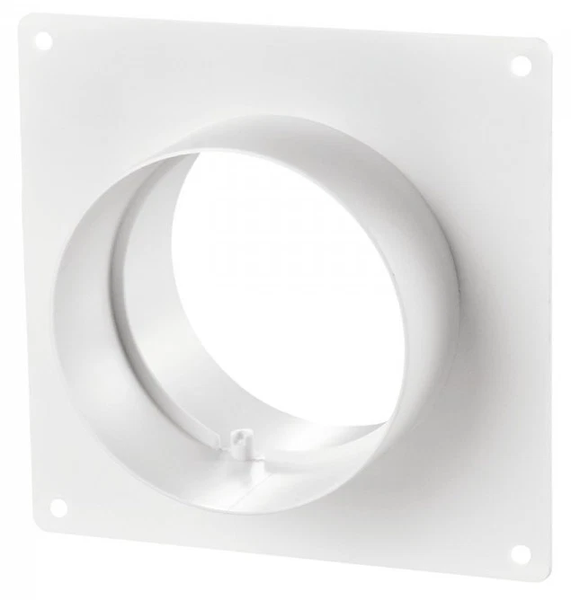 Wandanschluss Rahmen mit Flansch Lüftungsrohr Abluftrohr Abluftkanal