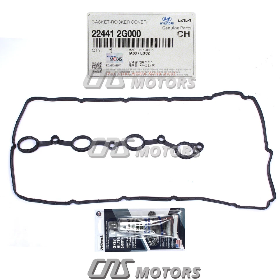 ⭐GENUINE⭐ Valve Cover Gasket for 08-13 Hyundai Kia 2.0L 2.4L Check Compatibility Foto 2 de 4