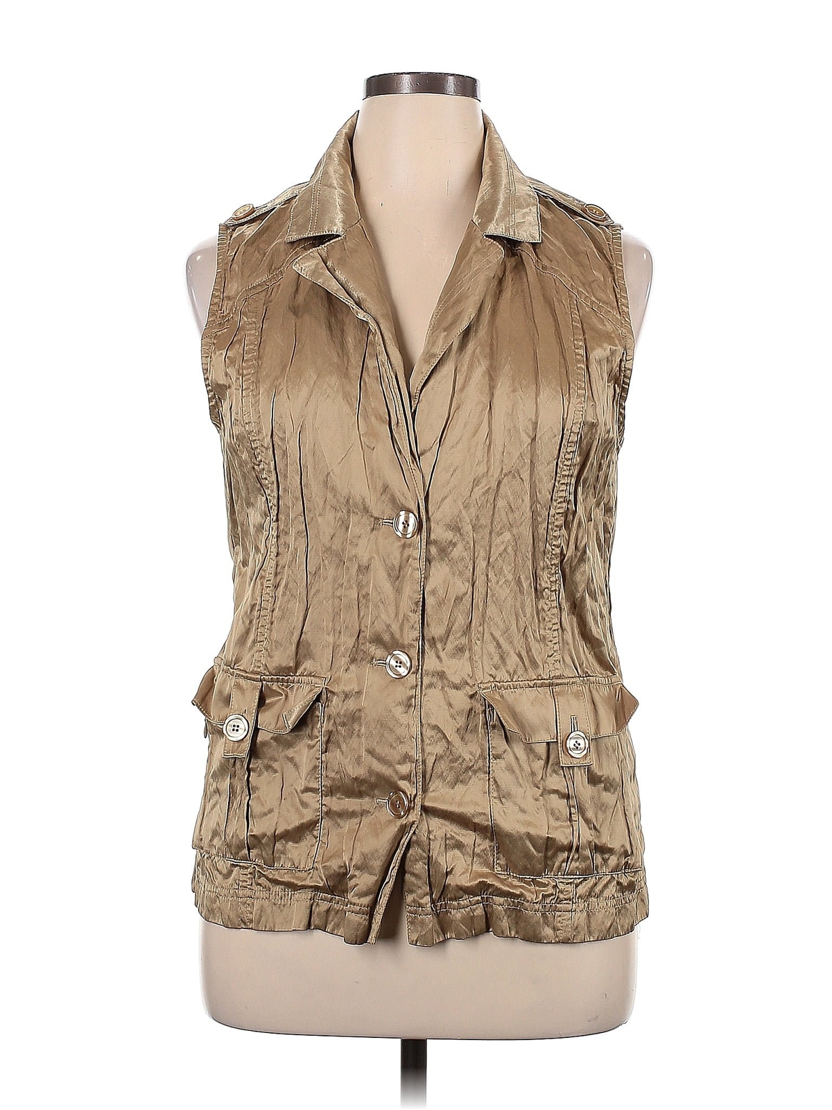 Travelsmith Women Gold Vest XL Petites eBay