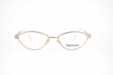 Vintage Les Lunettes Essilor Tribal Massai 325 51[]17 135 Braun oval Brille NOS