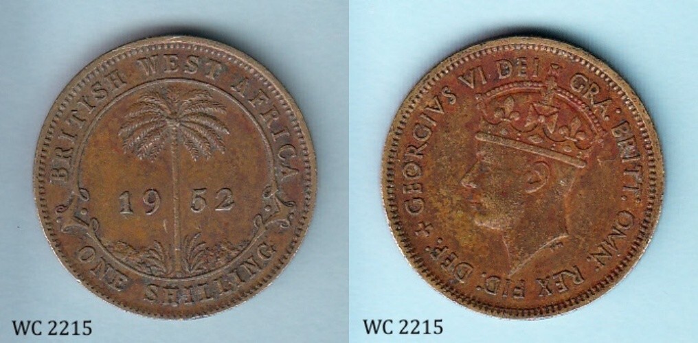 Nigeria / British West Africa 1 One Shilling 1952 (George VI) Coin