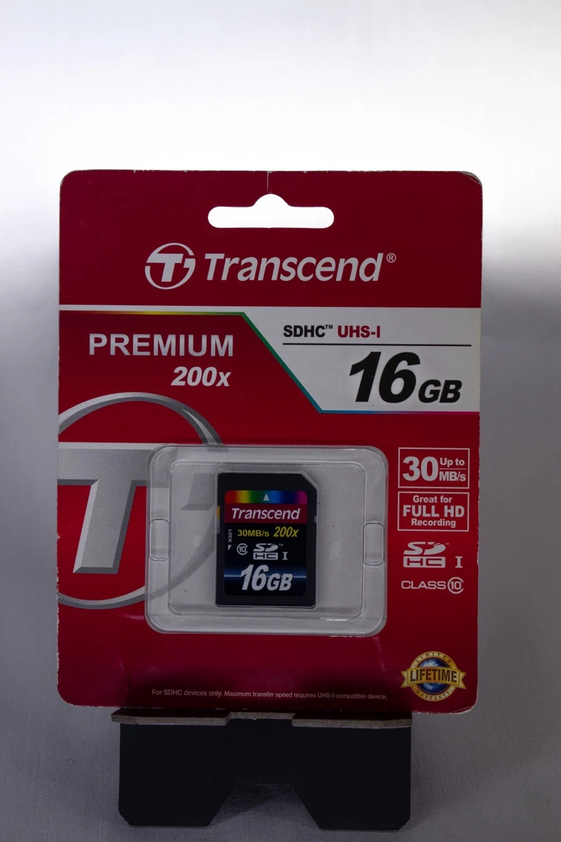 Preços baixos em Transcend SDHC UHS-I 16 GB Cartões de Memória da