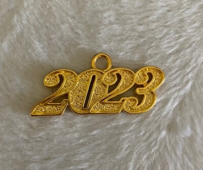Graduation Tassel Charm 2023 Gold Tone
