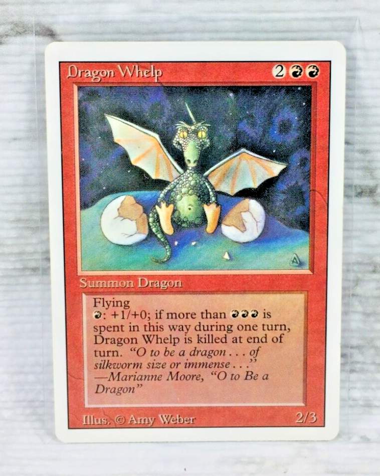 1994 MAGIC THE GATHERING (MTG) DRAGON WHELP (RED) TCG REVISED