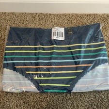 Torrid Womens Size 5 Perfect Stripe Cotton Mid Rise Hipster Lace Trim Panty New